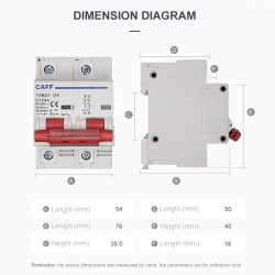 CAFF MCB DC C80 80A 1000V 2P Circuit Breaker Solar PV Panel Surya PLTS